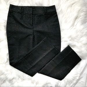 ANN TAYLOR BLACK & GOLD SIGNATURE TROUSERS